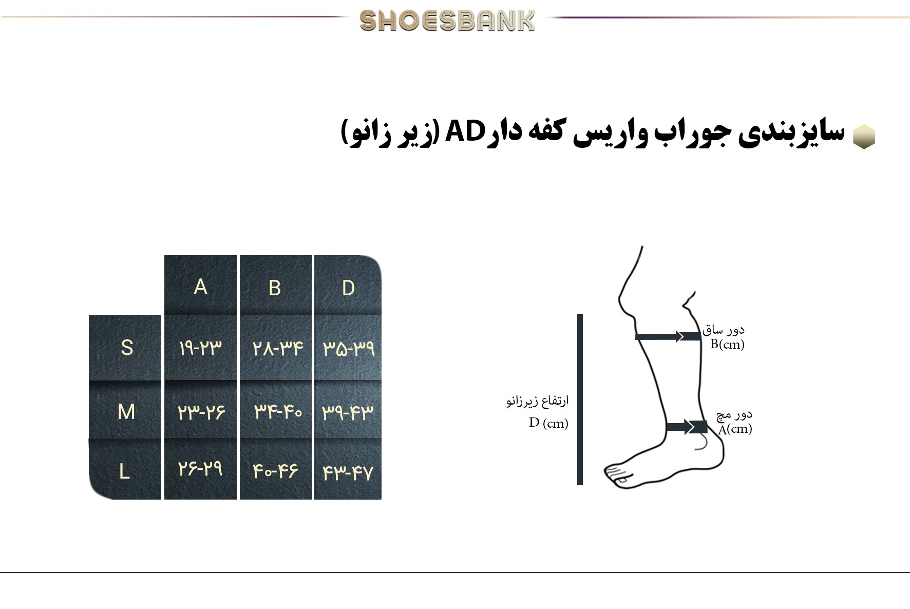 راهنمای سایز